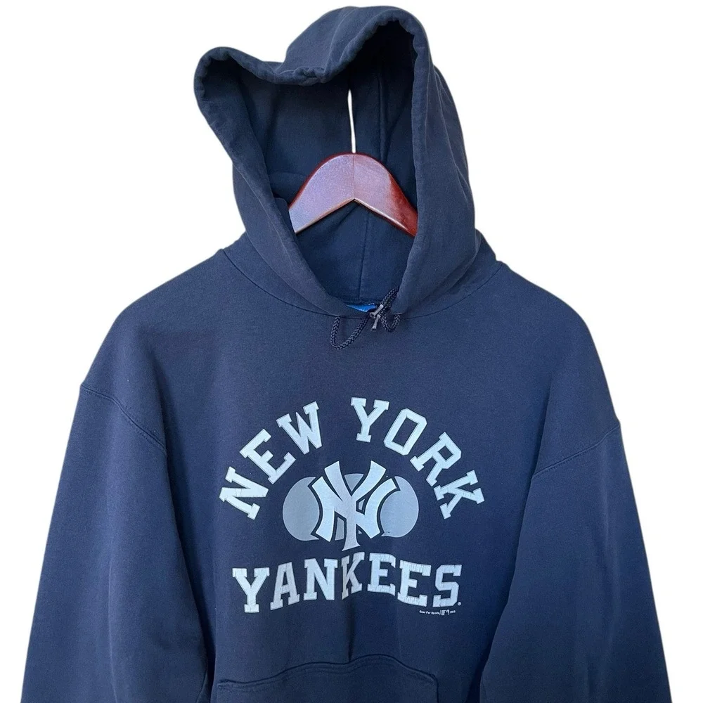 Champion New York Yankees Hoodie Sweatshirt Adult Large Blue MLB Baseball